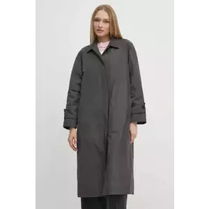 Sandro Ferrone palton femei, culoarea gri, de tranzitie, oversize, SFS15YBEALASKA imagine