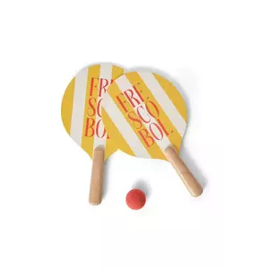 Printworks set cu vâsle și mingi de plajă Frescobol imagine