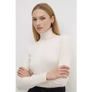 Sisley pulover femei, culoarea bej, light, cu guler, 17Q3M2178 imagine