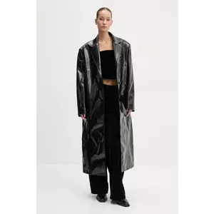 MSGM palton femei, culoarea negru, de tranzitie, 3742MDC07.247800 imagine