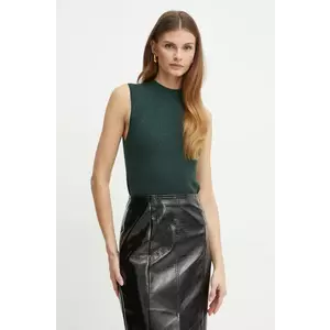 BOSS vesta din amestec de lana culoarea verde, light, 50523749 imagine