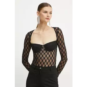 Bardot body ADONI femei, culoarea negru, neted, 59583TB imagine