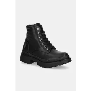 U.S. Polo Assn. botine BYKER femei, culoarea negru, cu toc plat, BYKER001W/DU1 imagine
