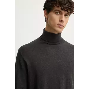 Pepe Jeans pulover din amestec de lana NEW ANDRE TURTLE NECK barbati, culoarea gri, light, cu guler, PM702470 imagine