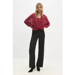 Answear Lab bluza femei, culoarea rosu, neted imagine