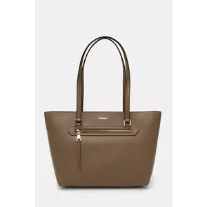 Dkny poseta de piele culoarea maro, R42A3E20 imagine