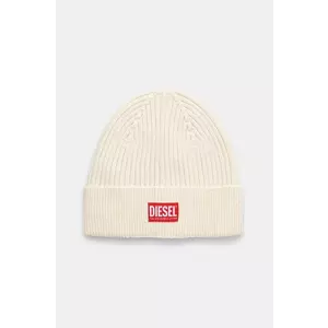 Diesel caciula de lana culoarea bej, de lana, din tesatura neteda imagine