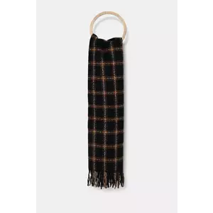 Answear Lab esarfa de lana culoarea albastru marin, modelator imagine