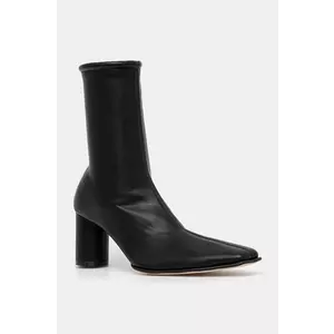 MM6 Maison Margiela botine femei, culoarea negru, cu toc drept, S66WU0120.P7973 imagine