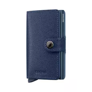 Secrid portofel de piele culoarea albastru marin, MC-Navy imagine