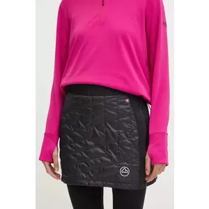 LA Sportiva fustă sport Warm Up Primaloft culoarea negru, mini, drept, M04999000 imagine