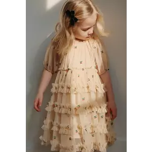 Konges Sløjd rochie CARLI DRESS culoarea bej, mini, evazată, KS101916 imagine