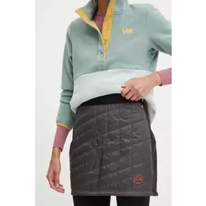 LA Sportiva fustă sport Warm Up Primaloft culoarea gri, mini, drept, M04900322 imagine