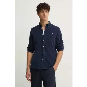 Pepe Jeans camasa din velur MILLER culoarea albastru marin, cu guler button-down, regular, PM308730 imagine