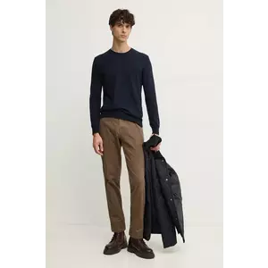 Sisley pulover din amestec de lana barbati, culoarea albastru marin, light, 102HS1B17 imagine