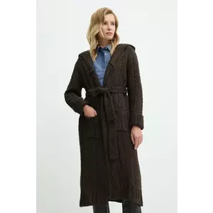 Answear Lab cardigan femei, culoarea maro imagine