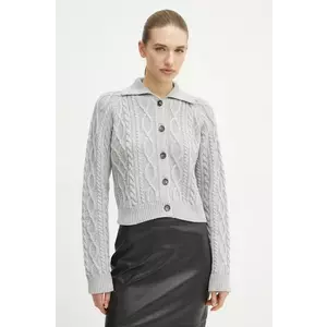 Liviana Conti cardigan din amestec de lana culoarea gri, călduros, L4WG46 imagine
