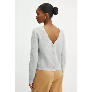 Morgan pulover MINT femei, culoarea gri, MINT imagine