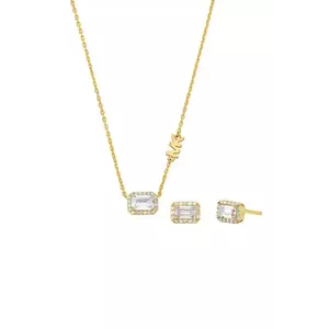 Michael Kors colier și cercei din argint placat cu aur MKC1759CZSET imagine