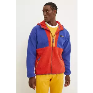 Columbia bluza Backbowl barbati, culoarea rosu, cu glugă, modelator, 2090801 imagine