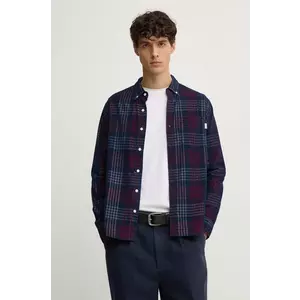 Pepe Jeans camasa din bumbac MARCUS barbati, culoarea albastru marin, cu guler button-down, regular, PM308726 imagine