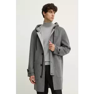 MACKAGE palton de lana culoarea gri, de tranzitie, JOSHUA imagine