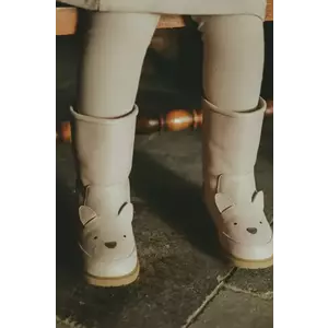 Donsje ghete de iarna pentru copii din piele Wadudu Classic Boots Cat culoarea roz, 2022020 imagine