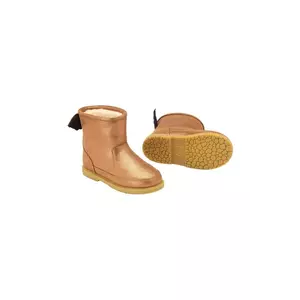 Donsje cizme de iarna pentru copii din piele intoarsa Angela Boots Wings culoarea maro, 2022200 imagine