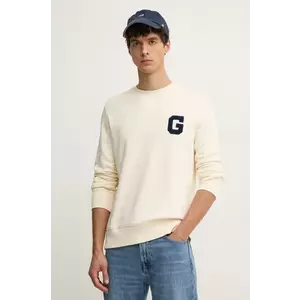 Gant bluza barbati, culoarea bej, cu imprimeu, 2043023 imagine