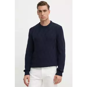 BOSS pulover de lana barbati, culoarea albastru marin, light, 50526895 imagine