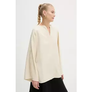 By Malene Birger bluza femei, culoarea bej, neted imagine