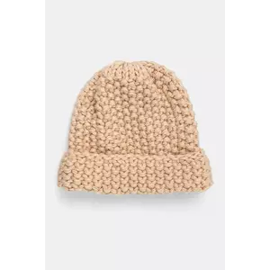 Answear Lab caciula culoarea bej, din tricot gros imagine