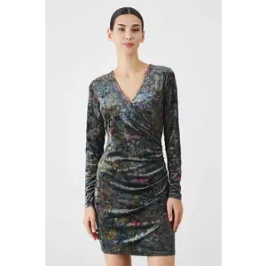 Medicine rochie culoarea negru, mini, mulată imagine