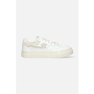 Stepney Workers Club sneakers din piele Pearl S-Strike Leather culoarea alb YA09500-WHTPUT imagine