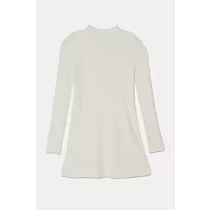 United Colors of Benetton rochie fete culoarea bej, mini, mulată, 1170CV006 imagine