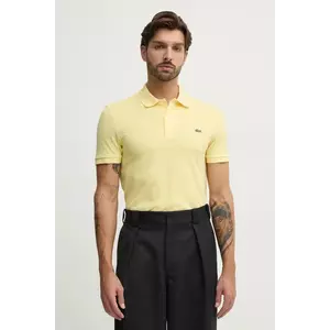 Lacoste polo de bumbac culoarea alb, neted, PH4012 imagine
