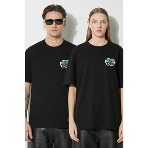 Filling Pieces tricou din bumbac T-shirt Gowtu culoarea negru, cu imprimeu, 74433921861 imagine