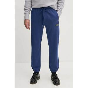 Versace Jeans Couture pantaloni de trening din bumbac neted, 77GAAT08 CF00T imagine