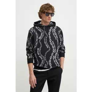 Versace Jeans Couture hanorac de bumbac barbati, culoarea negru, cu glugă, modelator, 77GAI3H0 FS160 imagine