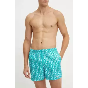 Nike pantaloni scurti de baie Swoosh Link culoarea turcoaz imagine