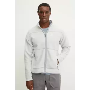 Haglöfs hanorac Mossa Pile culoarea gri, neted, 606539 imagine