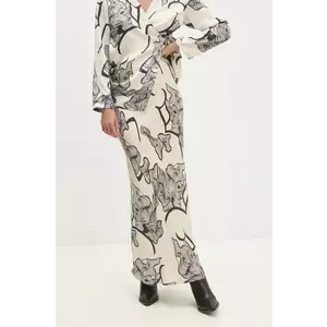 Answear Lab fustă culoarea bej, maxi, evazati imagine