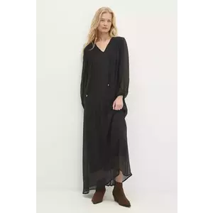 Answear Lab rochie culoarea negru, maxi, dreaptă imagine