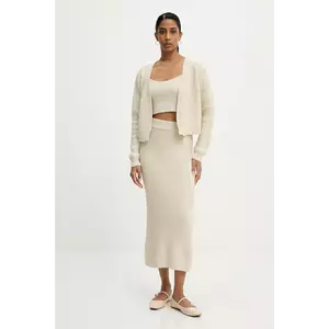 Answear Lab compleu femei, culoarea bej imagine