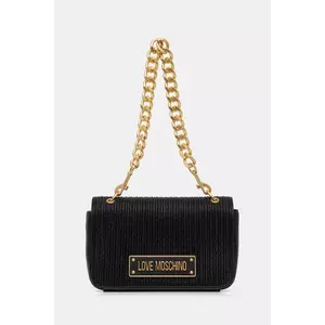 Love Moschino poseta de piele culoarea negru, JC4358PP0L imagine