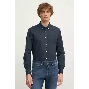 Pepe Jeans camasa din bumbac MANLEY barbati, culoarea albastru marin, cu guler button-down, regular, PM308728 imagine
