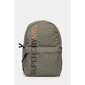 Superdry rucsac femei, culoarea verde, mare, cu imprimeu, W9110371A-VCH imagine
