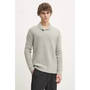 Superdry pulover din amestec de lana barbati, culoarea gri, M6110626A-07Q imagine