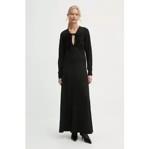 By Malene Birger rochie DEIJA culoarea negru, maxi, evazată, Q71583018 imagine