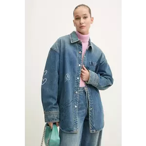 Miss Sixty geacă din denim x Keith Haring 6L3XJ2430000 femei, de tranziție, oversized, 6L3XJ2430000 imagine